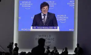 Presidente Milei en Davos 2024