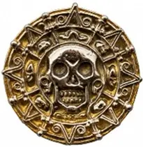 Moneda de oro Piratas del Caribe. Uruguay es Mayormente Libre desde 2022