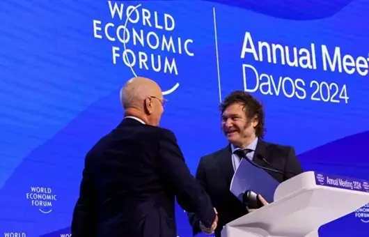 Milei en Davos 2024